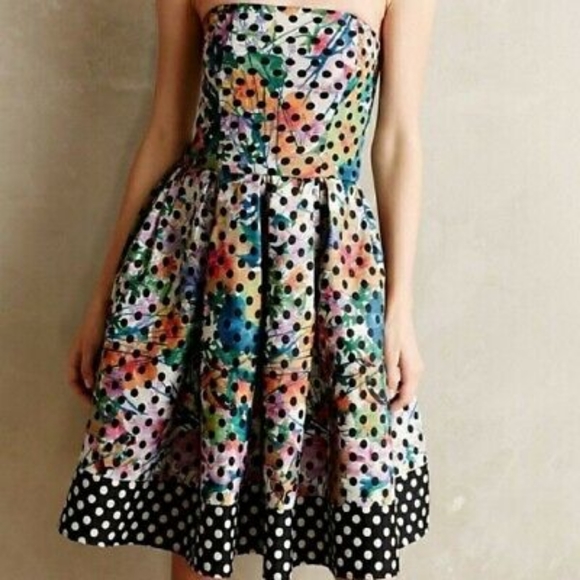 Strapless Floral Cocktail Dress from Anthropologie, size 2 - Picture 7 of 7